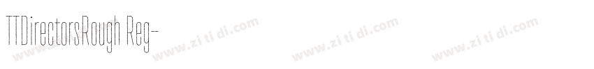 TTDirectorsRough Reg字体转换